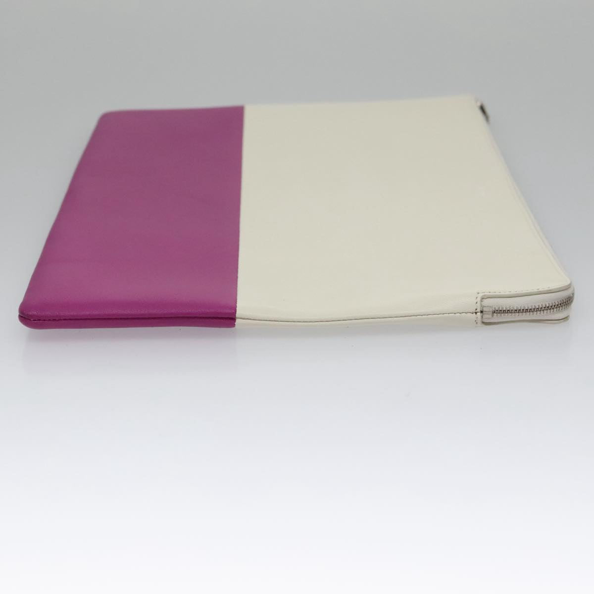 Céline White Leather Clutch Bag (Pre-Owned)