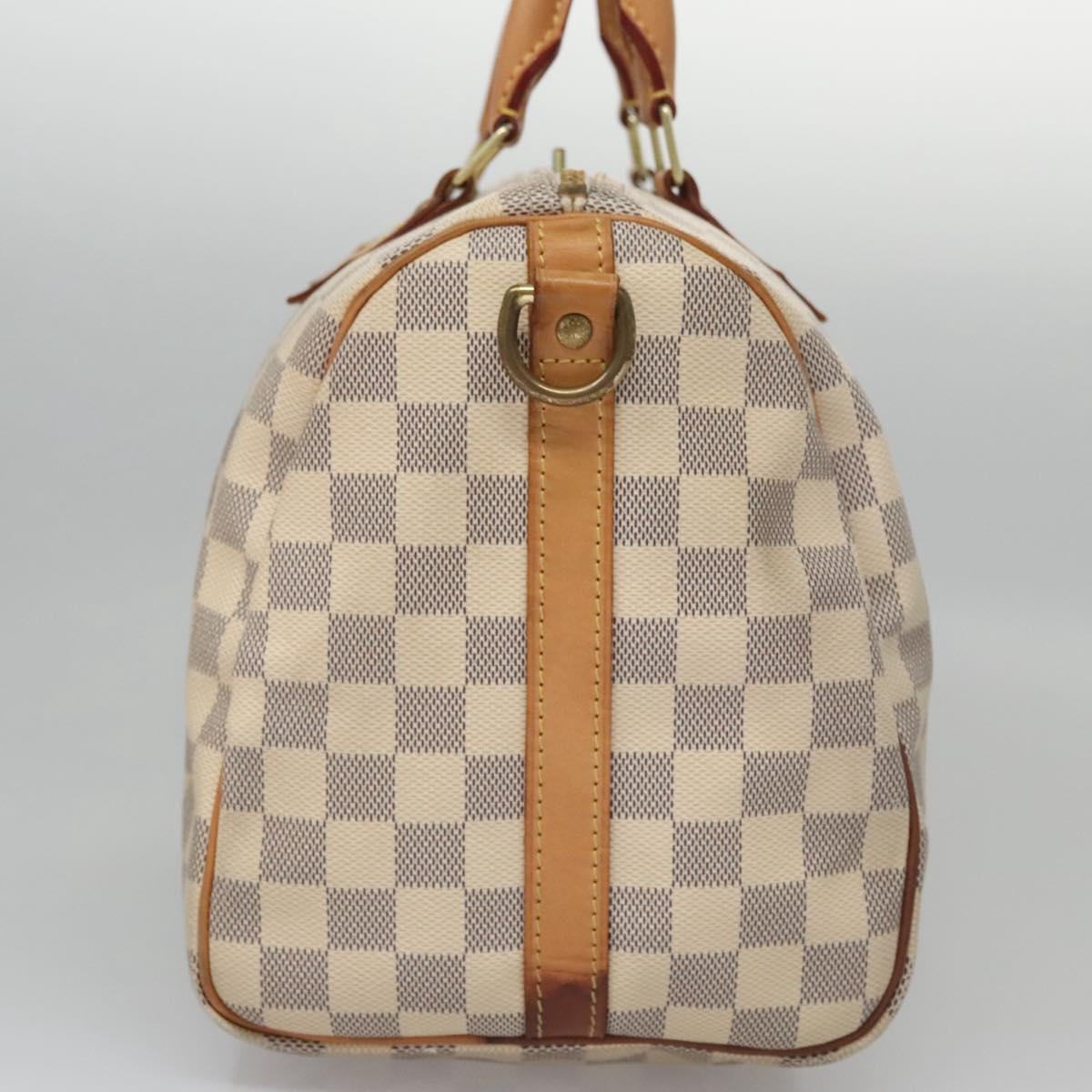 Louis Vuitton Speedy Bandoulière 30 Beige Canvas Handbag (Pre-Owned)