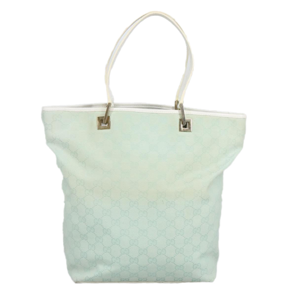 Gucci Blue Canvas Tote Bag (Pre-Owned)