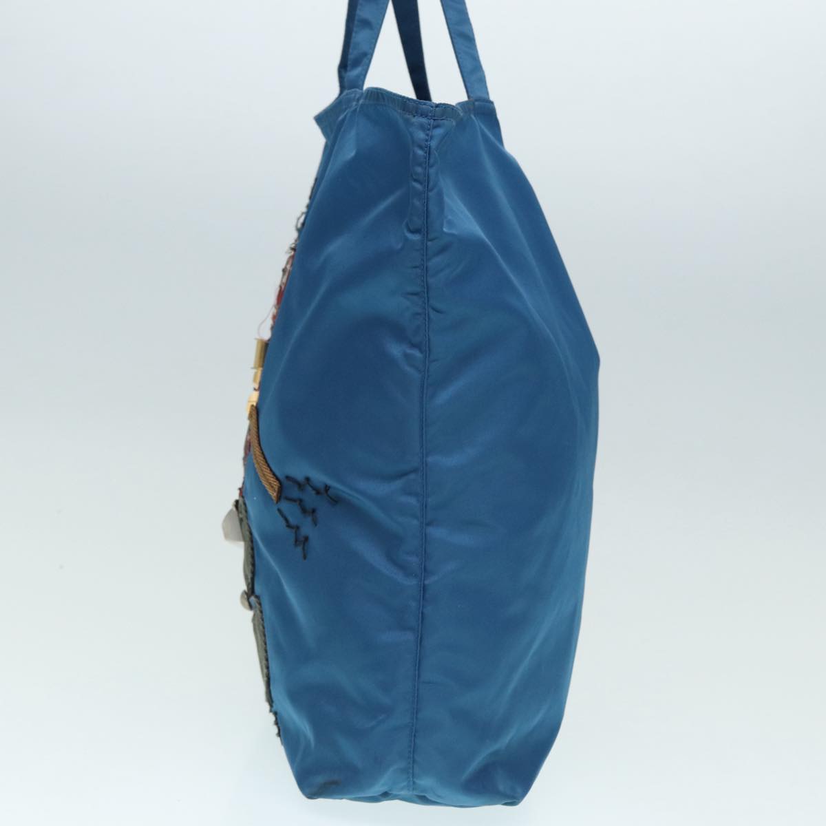 Prada Tessuto Blue Synthetic Tote Bag (Pre-Owned)