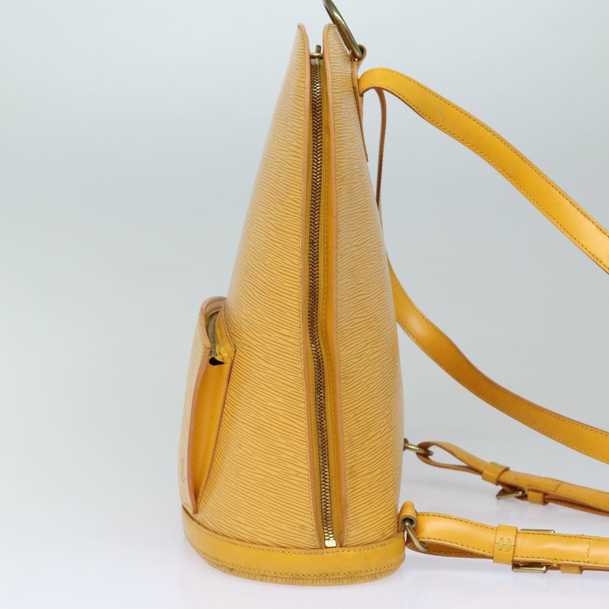 Louis Vuitton Gobelins Yellow Leather Backpack Bag (Pre-Owned)