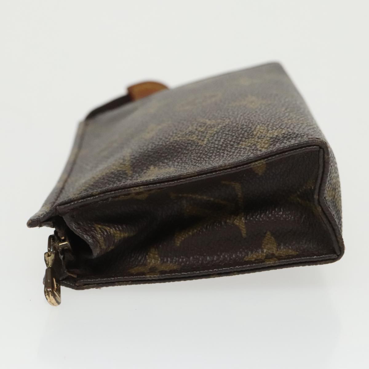 Louis Vuitton Poche Toilette 15 Brown Canvas Clutch Bag (Pre-Owned)
