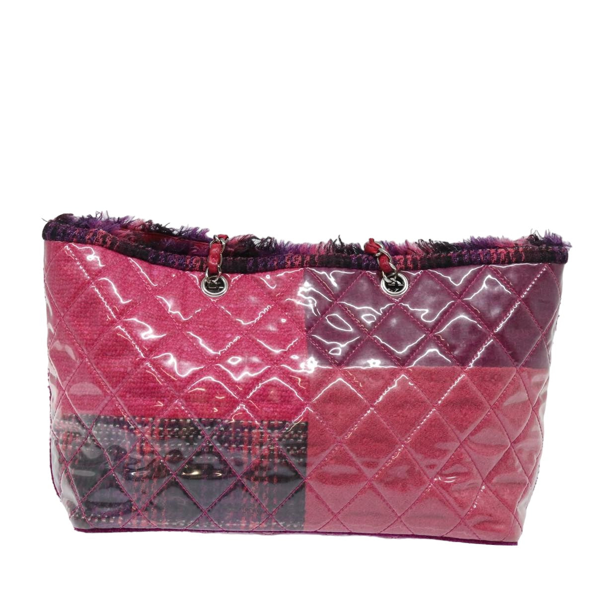 Chanel Matelassé Pink Vinyl Tote Bag (Pre-Owned)