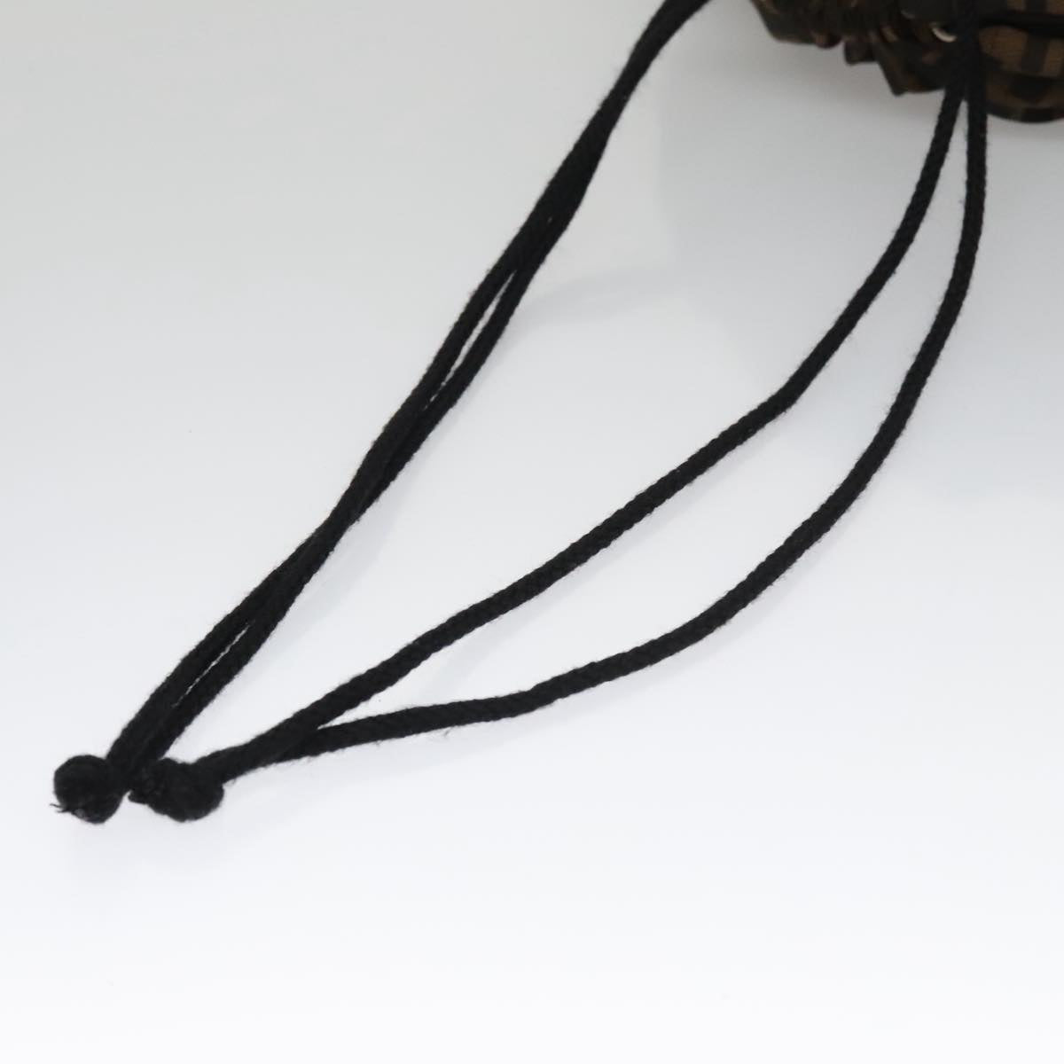 Fendi Zucca Brown Canvas Clutch Bag (Pre-Owned)