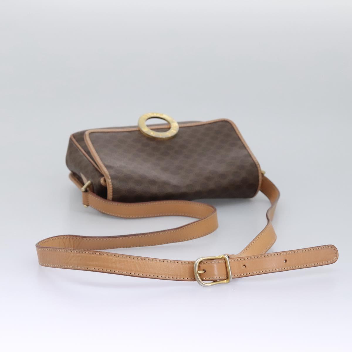 Céline Macadam Brown Canvas Shoulder Bag (Pre-Owned)