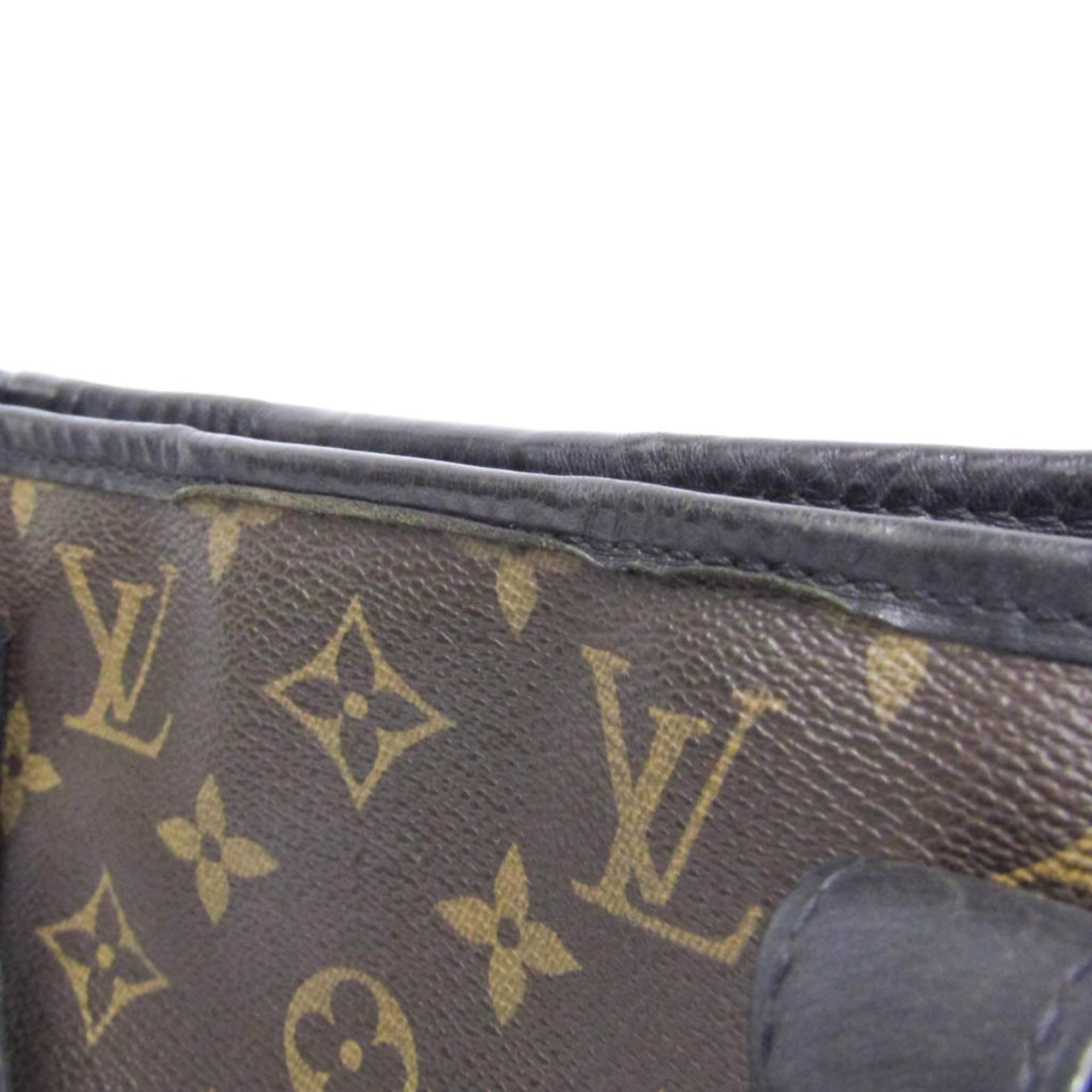 Louis Vuitton Davis Macassar Monogram Canvas Brown Canvas Handbag (Pre-Owned)