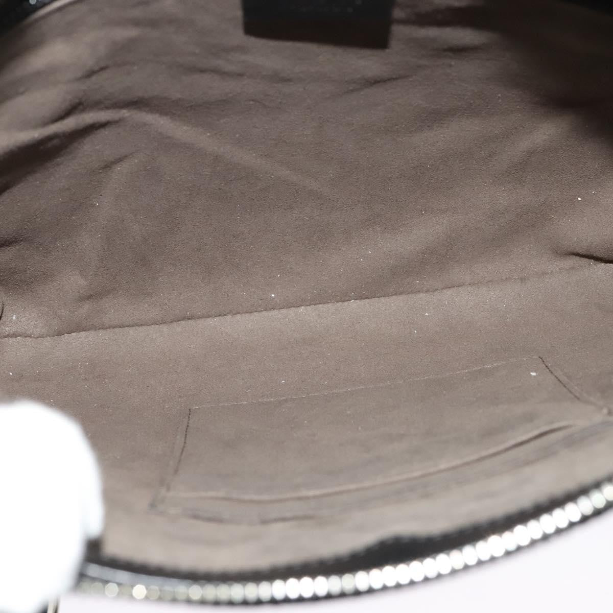 Gucci Signature Zip Messenger Guccissima Leather Black Leather Shoulder Bag Bag (Pre-Owned)
