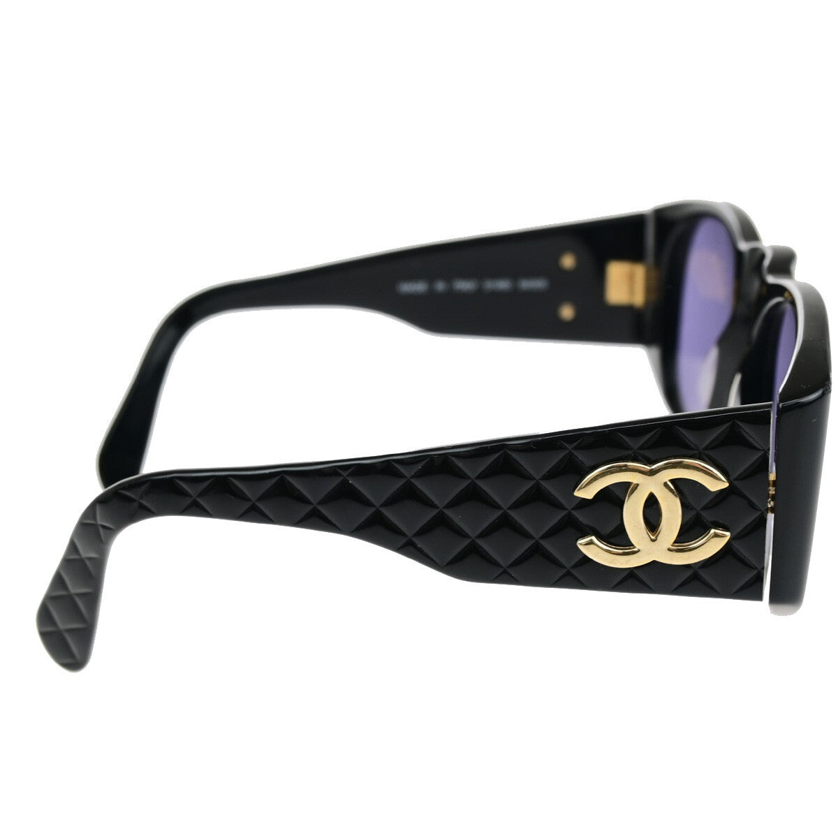 Chanel Logo Cc Plastic Black Plastic Sunglasse Accessory (Pre-Owned)