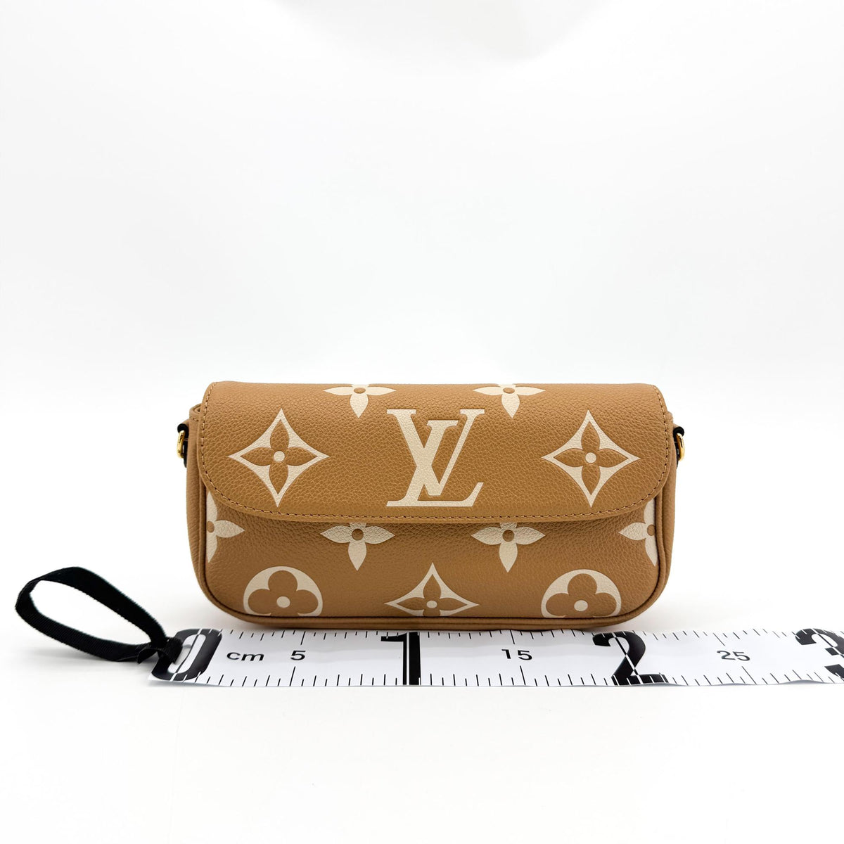 Louis Vuitton Ivy Wallet On Chain Bicolor Monogram Empreinte Giant Brown Leather Crossbody Bag Bag (Pre-Owned)