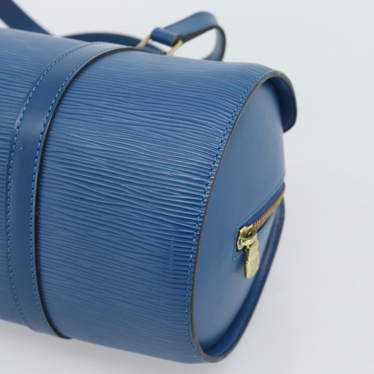 Louis Vuitton Soufflot Epi Leather Blue Leather Handbag (Pre-Owned)