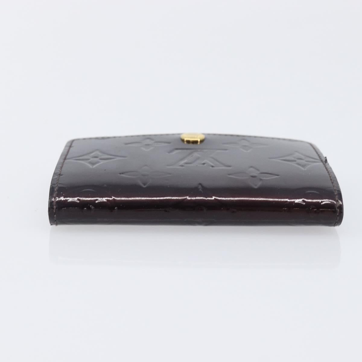 Louis Vuitton Elise Monogram Vernis Burgundy Patent_Leather Wallets Accessory (Pre-Owned)