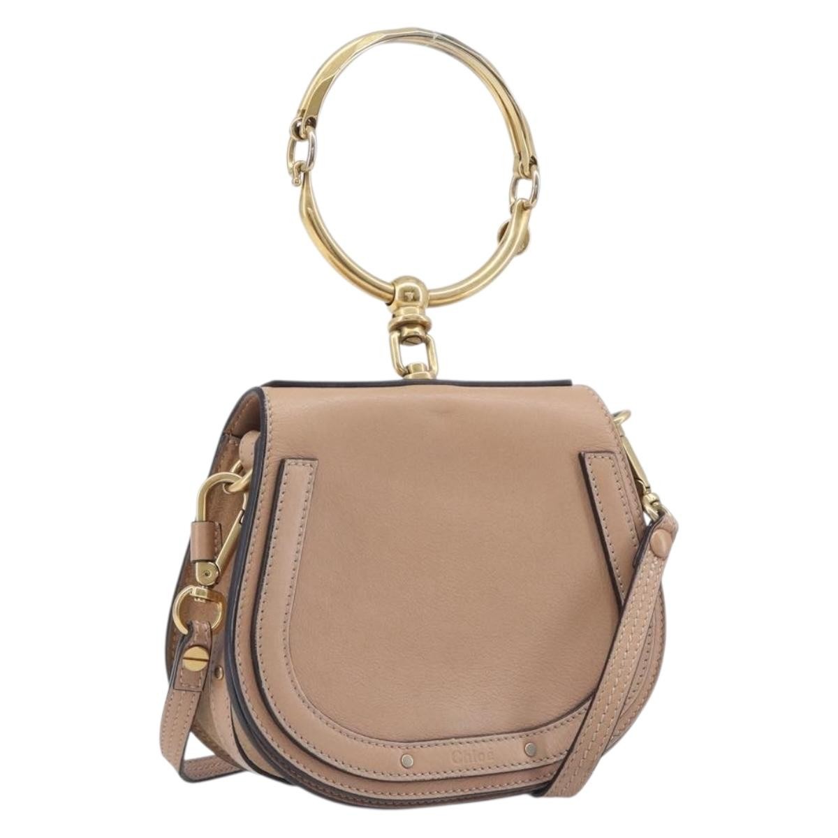 Chloe Nile Leather Pink Leather Crossbody Bag Bag (Pre-Owned)
