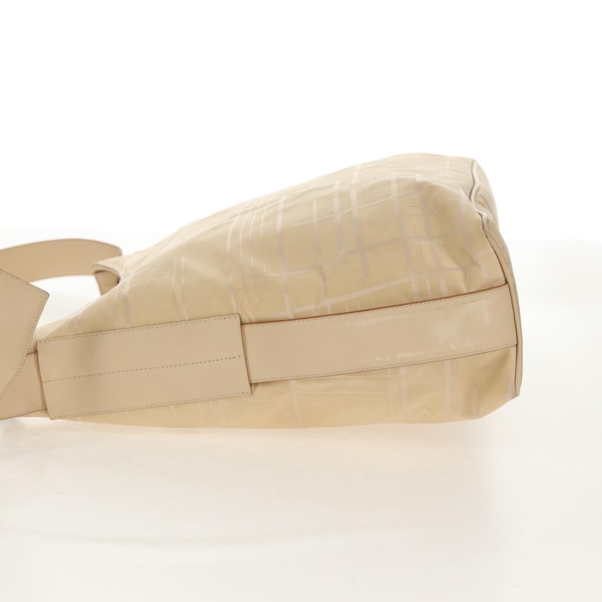 Salvatore Ferragamo Vintage Nylon Beige Nylon Shoulder Bag Bag (Pre-Owned)