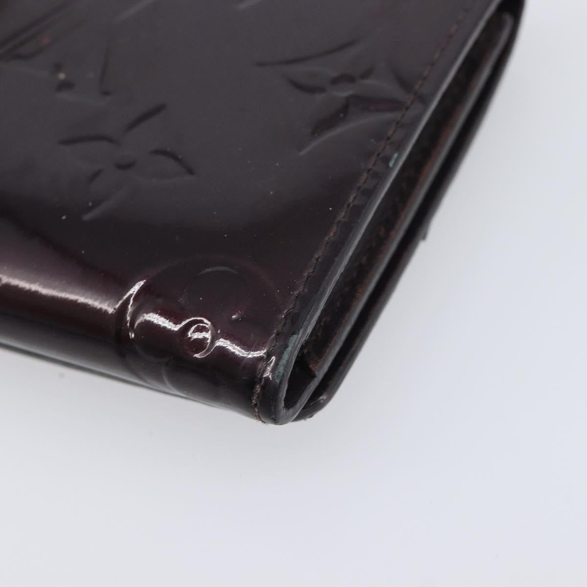 Louis Vuitton Elise Monogram Vernis Burgundy Patent_Leather Wallets Accessory (Pre-Owned)