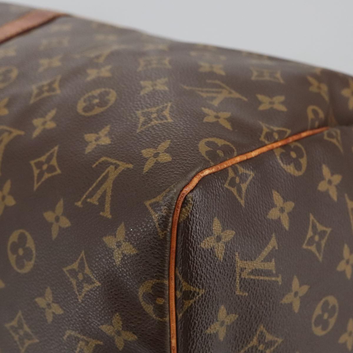 Louis Vuitton Keepall 55 Brown Canvas Travel Bag (Pre-Owned)