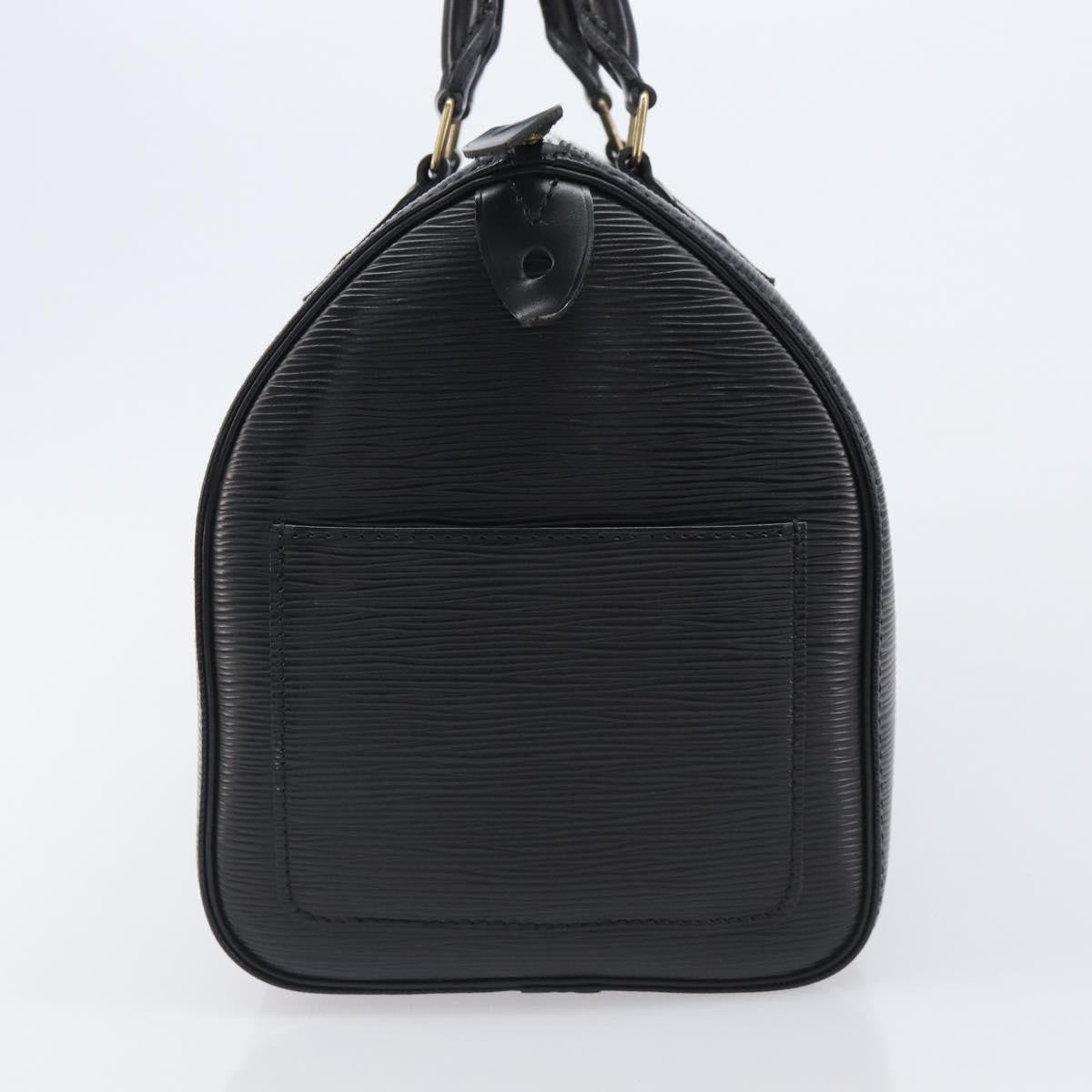 Louis Vuitton Speedy Epi Leather Black Leather Handbag (Pre-Owned)