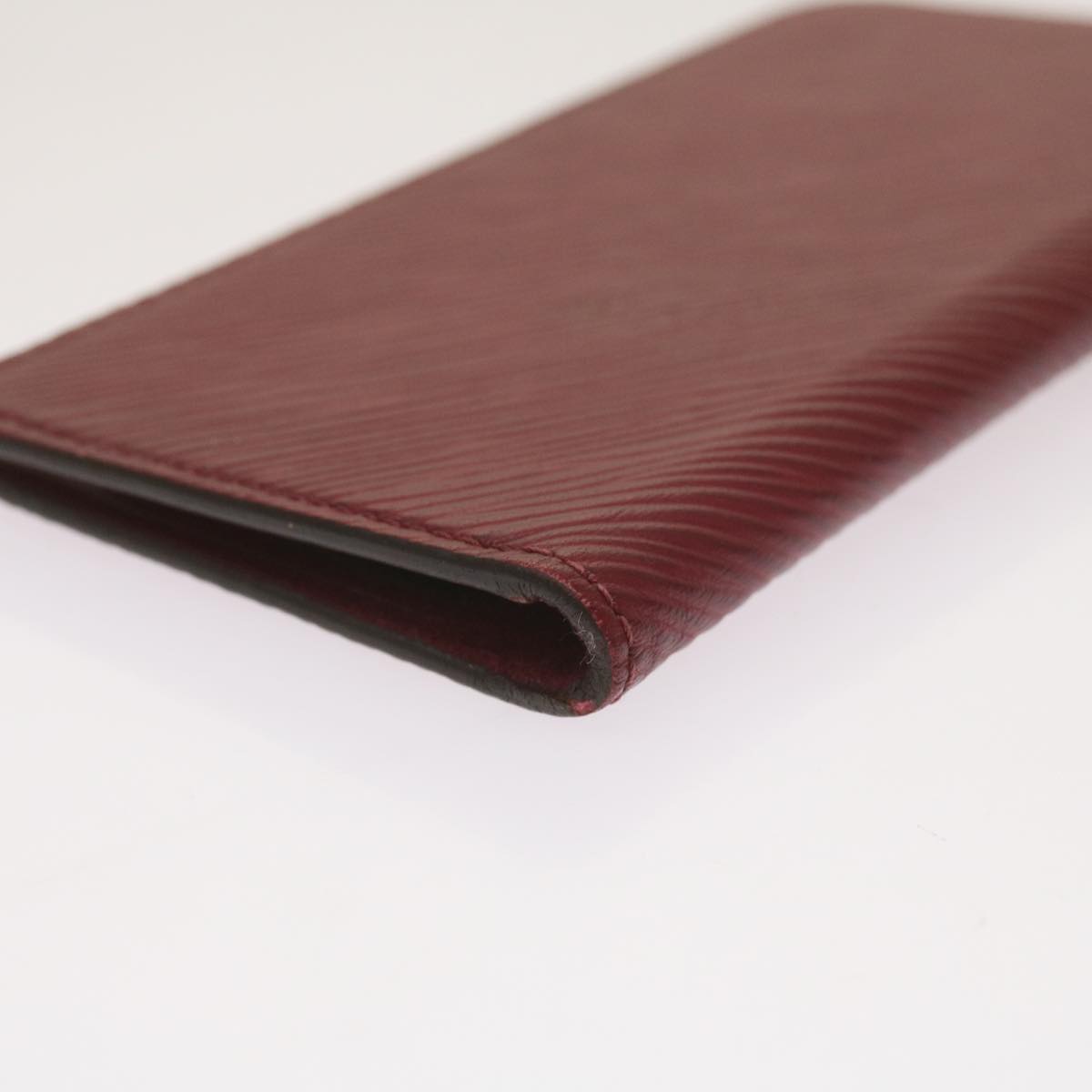 Louis Vuitton Iphone Case Burgundy Leather Phone Jewelry (Pre-Owned)