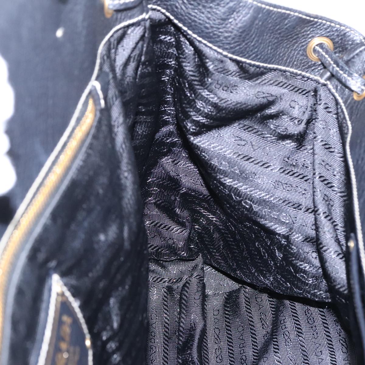Prada Black Synthetic Handbag (Pre-Owned)