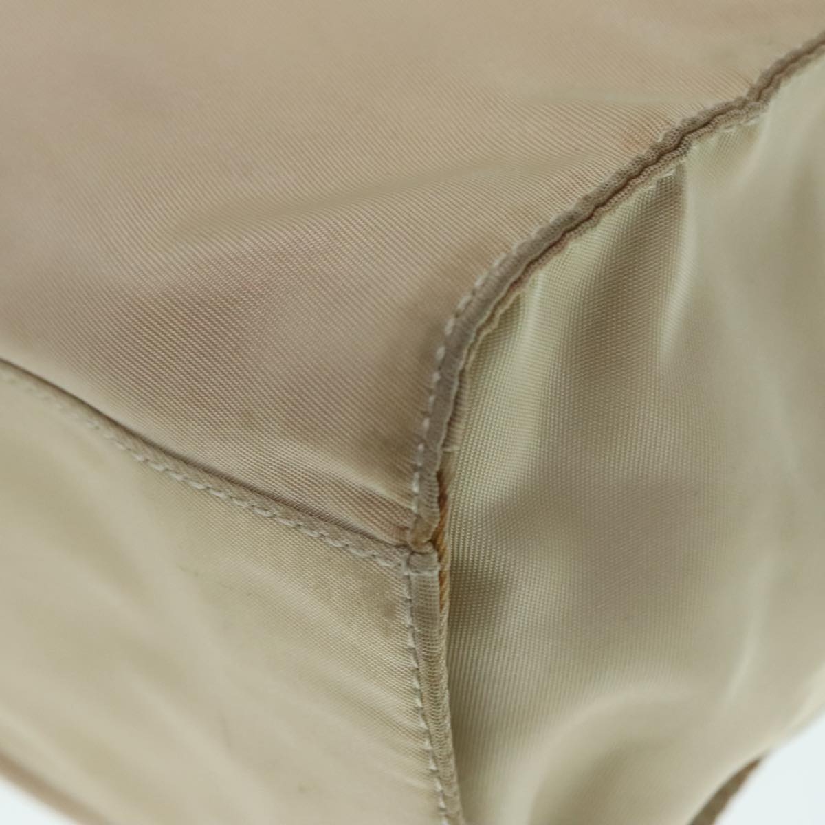 Prada Re-Nylon Beige Synthetic Handbag (Pre-Owned)
