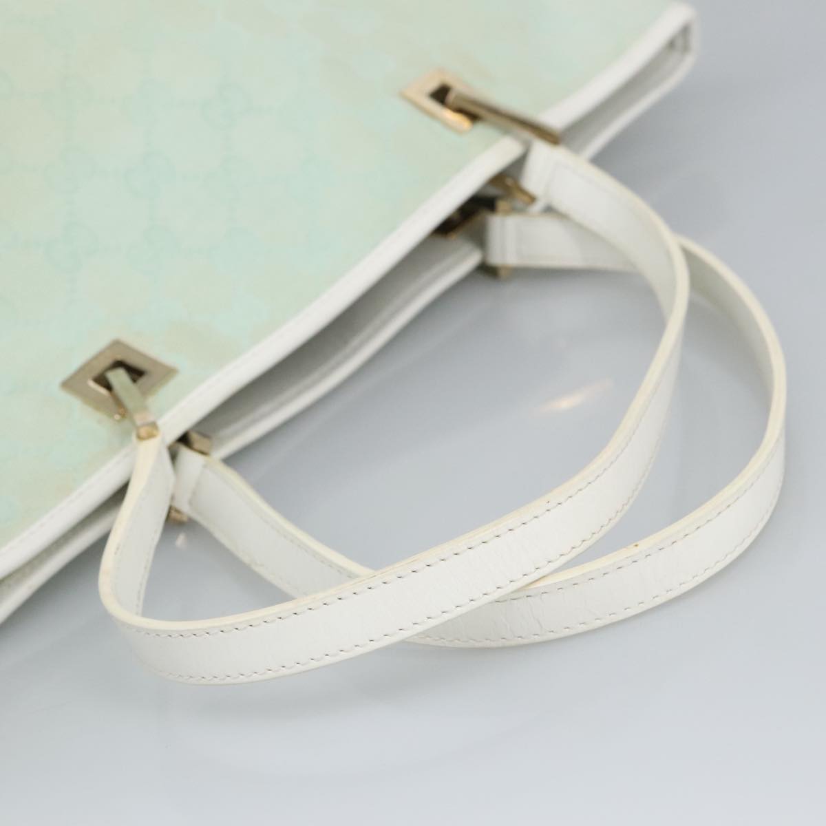 Gucci Blue Canvas Tote Bag (Pre-Owned)