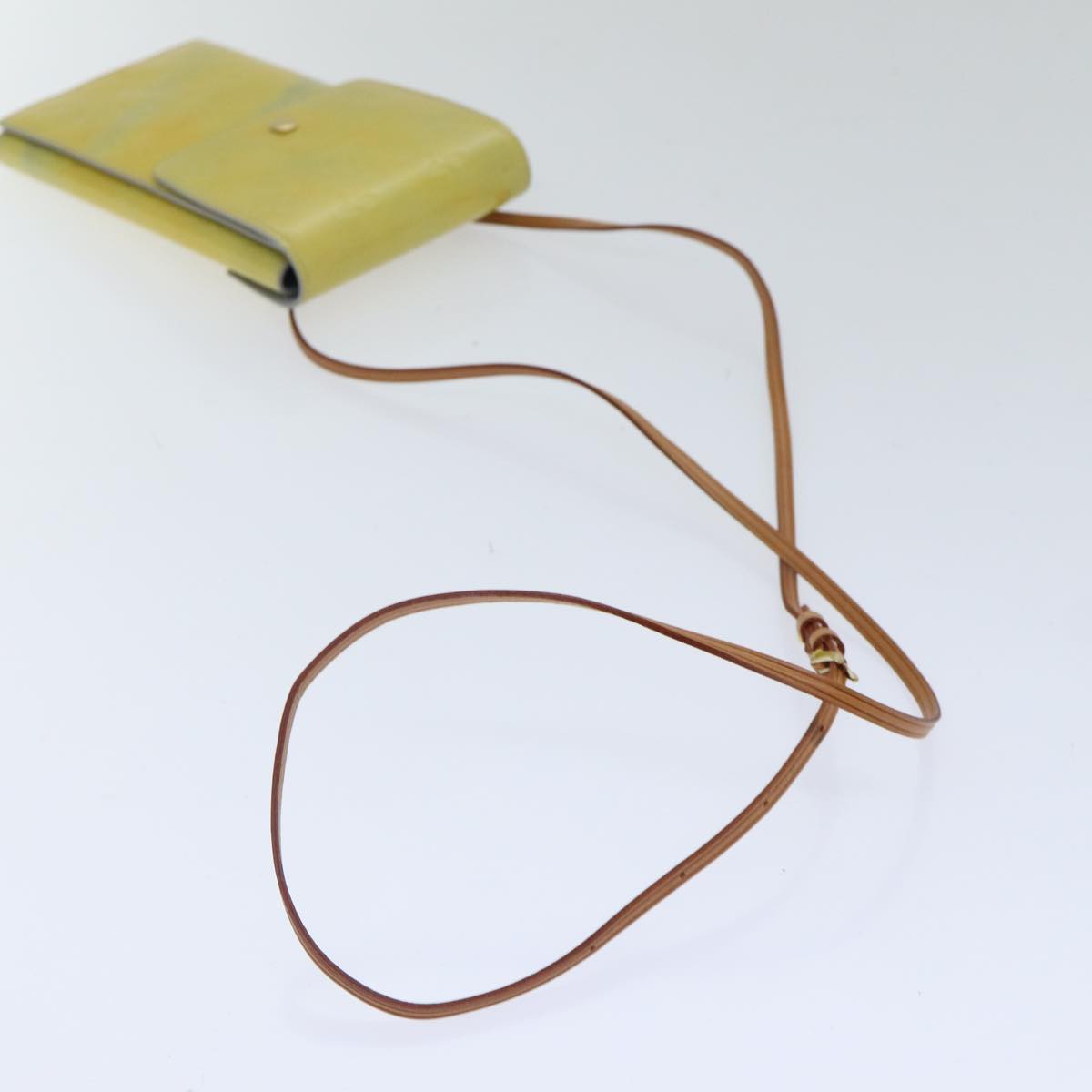 Louis Vuitton Walker Yellow Patent Leather Clutch Bag (Pre-Owned)