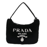 Prada Re-Edition Black Fur Handbag (Pre-Owned)