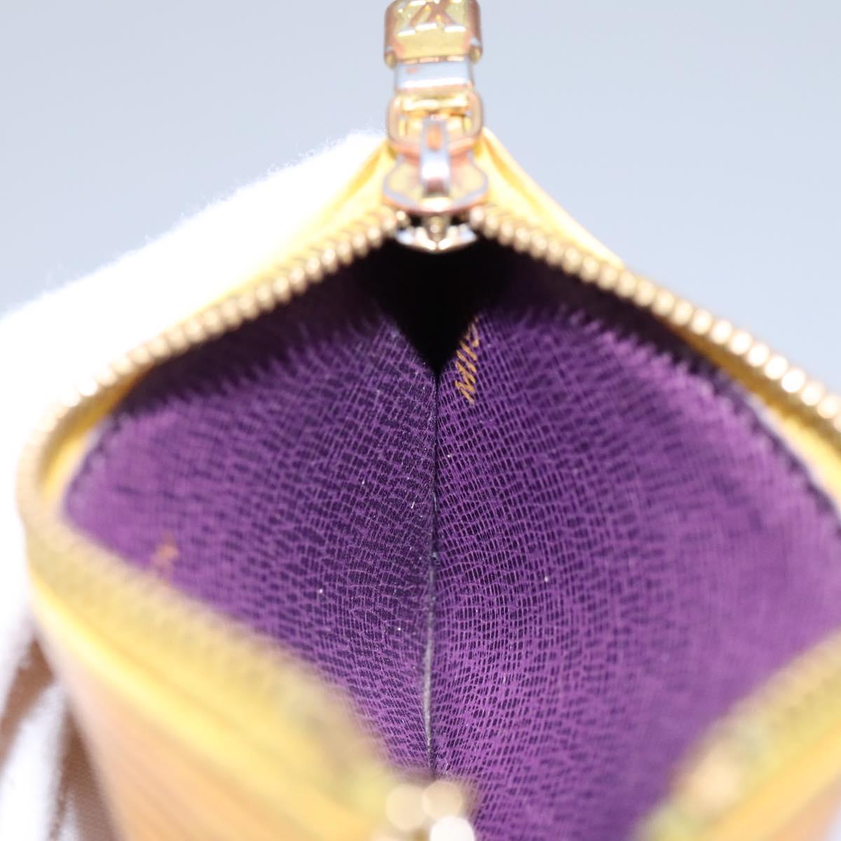 Louis Vuitton Pochette Clés Yellow Leather Wallet  (Pre-Owned)