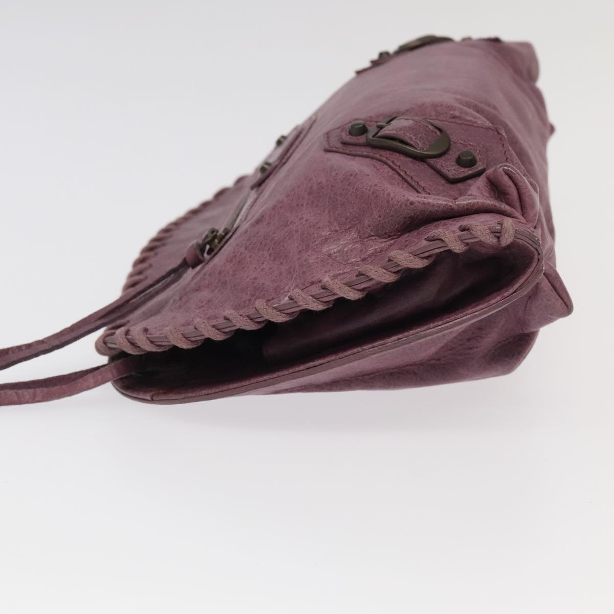 Balenciaga City Purple Leather Shoulder Bag (Pre-Owned)