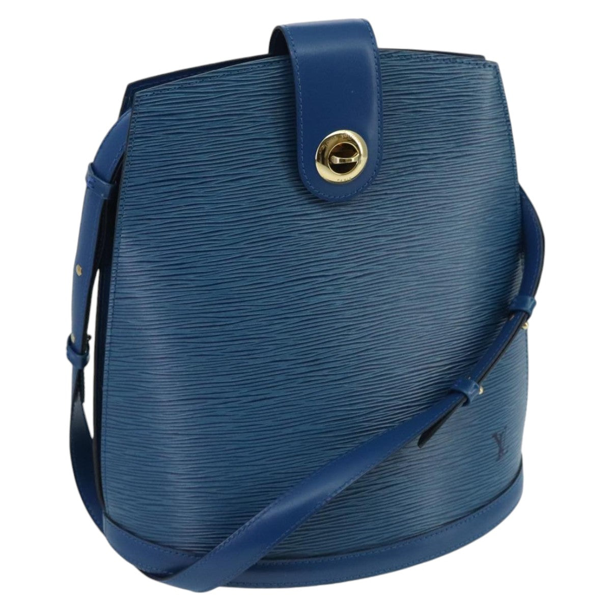 Louis Vuitton Cluny Blue Leather Shoulder Bag (Pre-Owned)