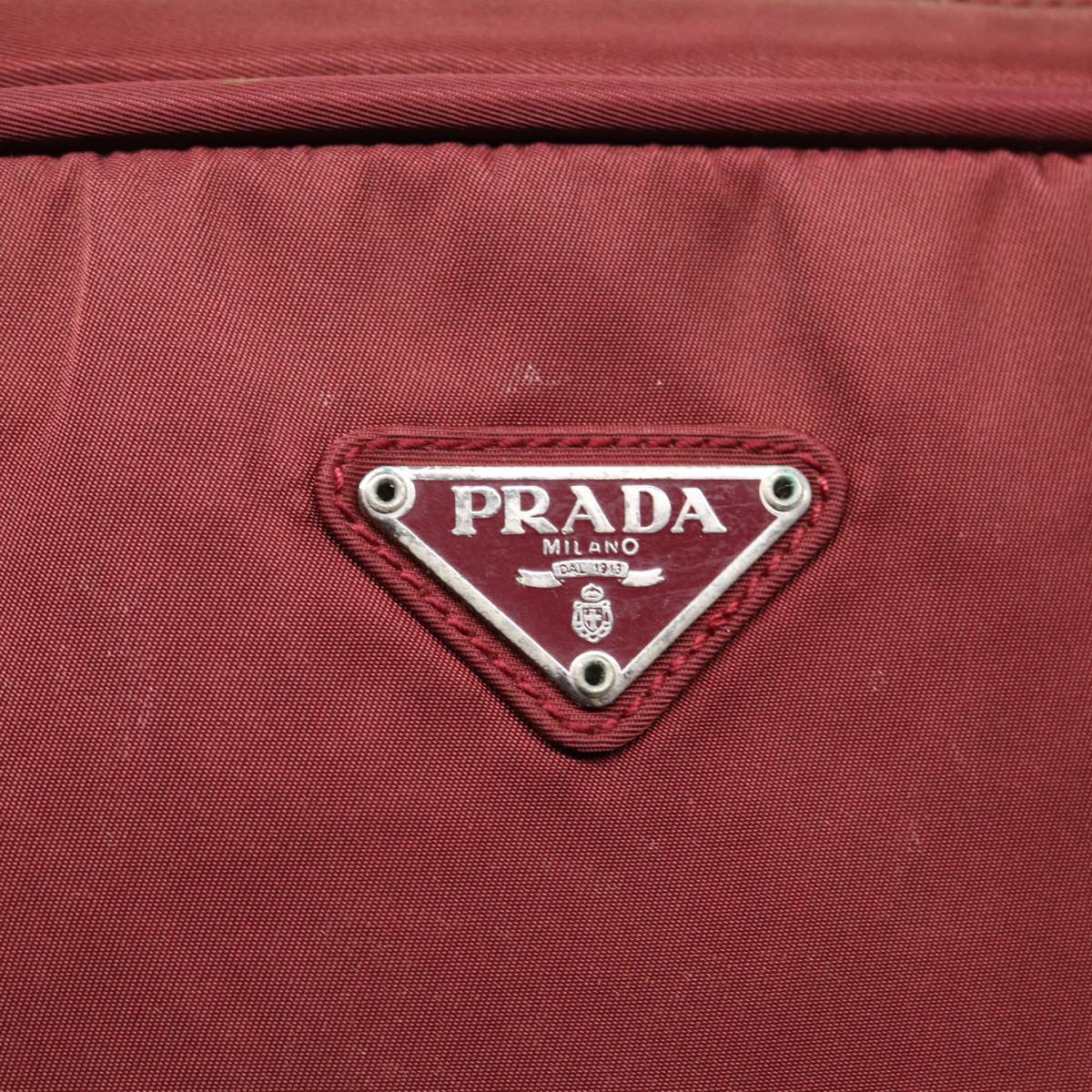 Prada Tessuto Red Synthetic Tote Bag (Pre-Owned)