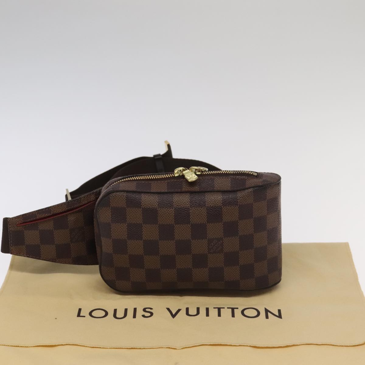 Louis Vuitton Geronimos Brown Canvas Shoulder Bag (Pre-Owned)