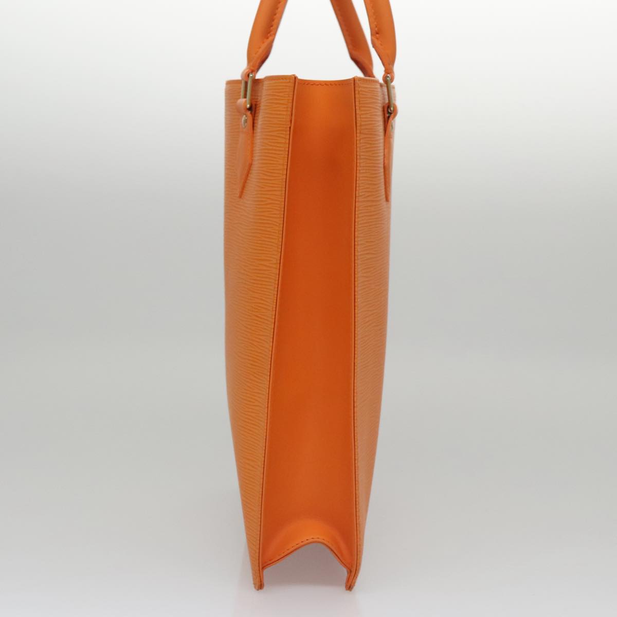 Louis Vuitton Sac Plat Orange Leather Tote Bag (Pre-Owned)
