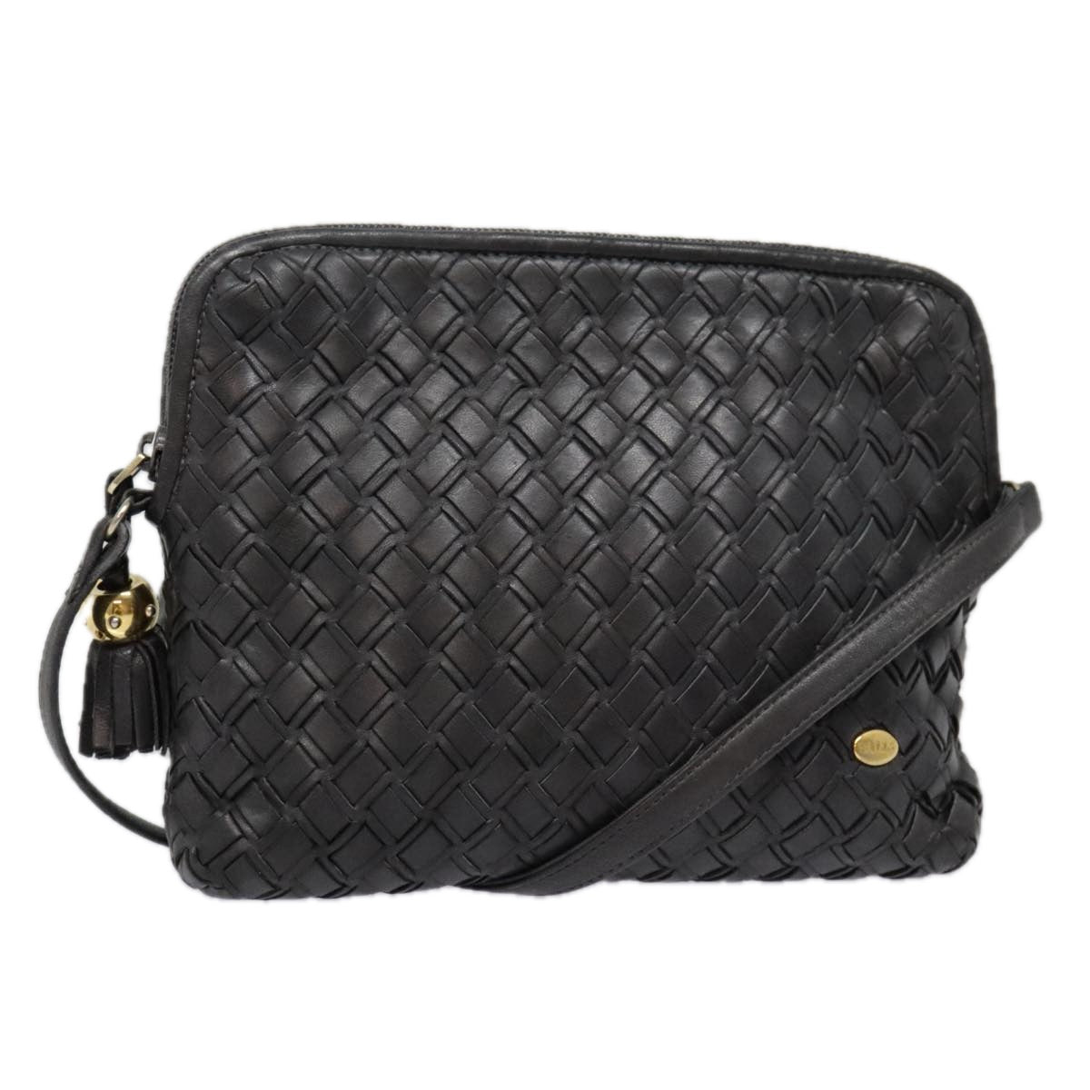 Bally Black Leather Shoulder Bag (Pre-Owned)