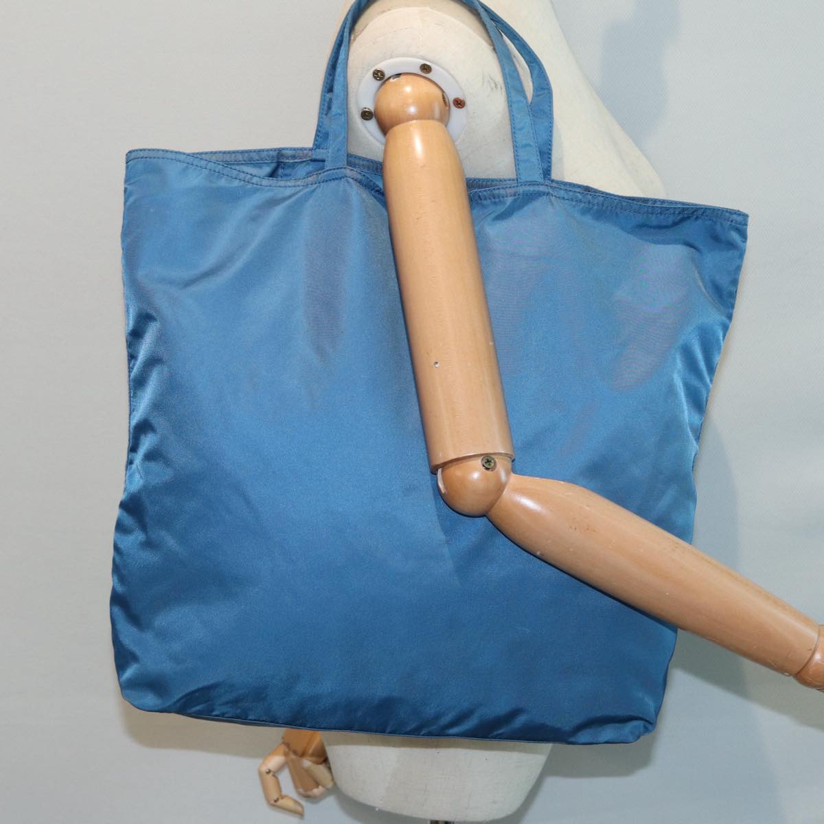 Prada Tessuto Blue Synthetic Tote Bag (Pre-Owned)