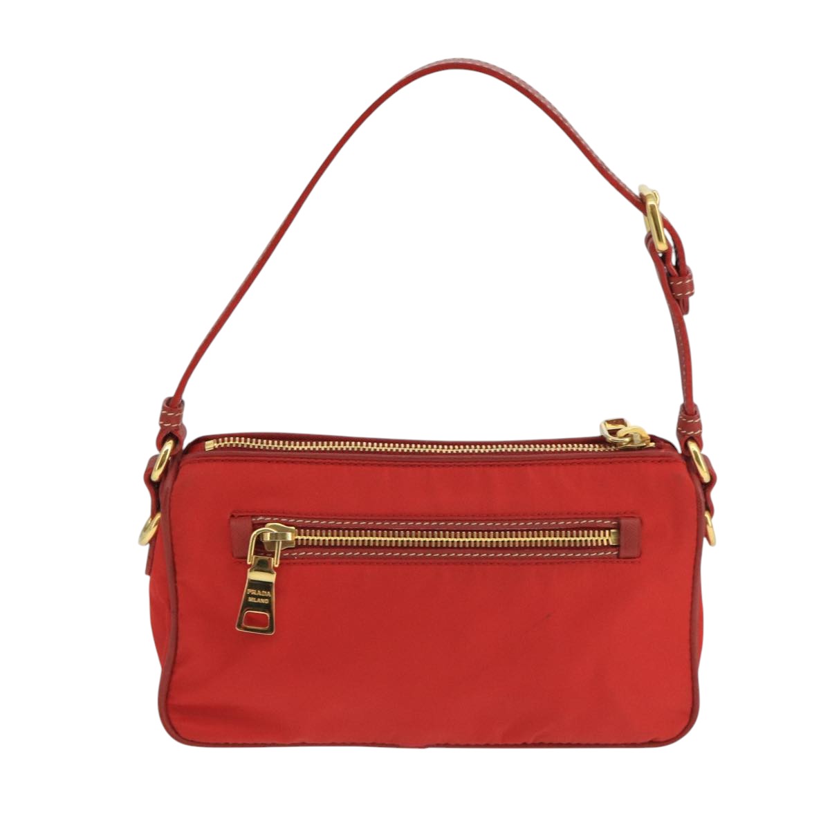 Prada Re-Nylon Red Synthetic Shoulder Bag (Pre-Owned)