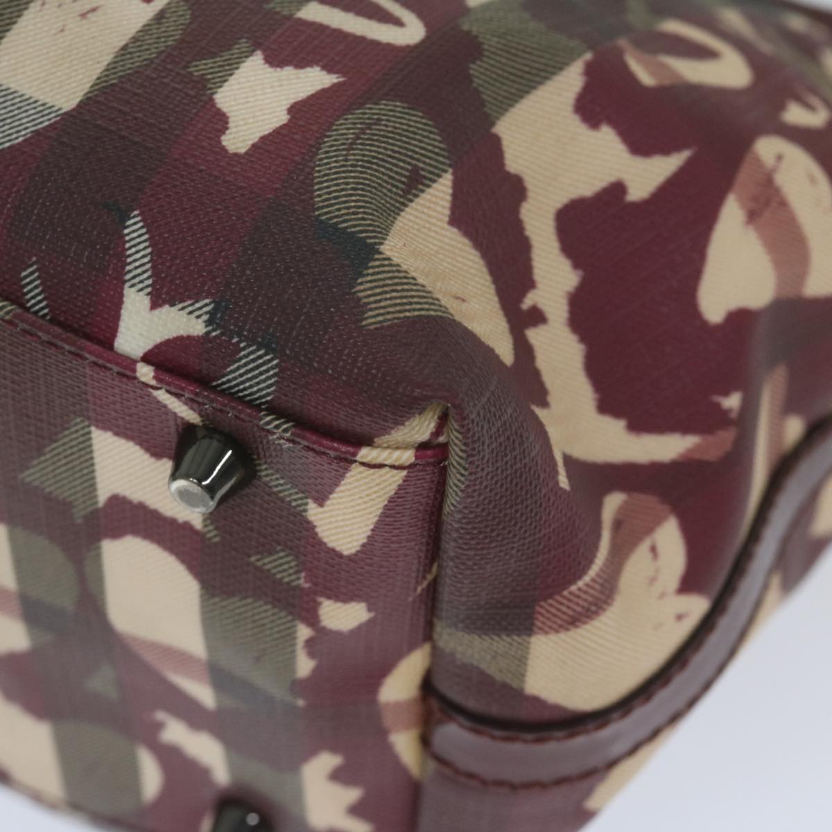 Burberry Nova Check Red Canvas Tote Bag (Pre-Owned)