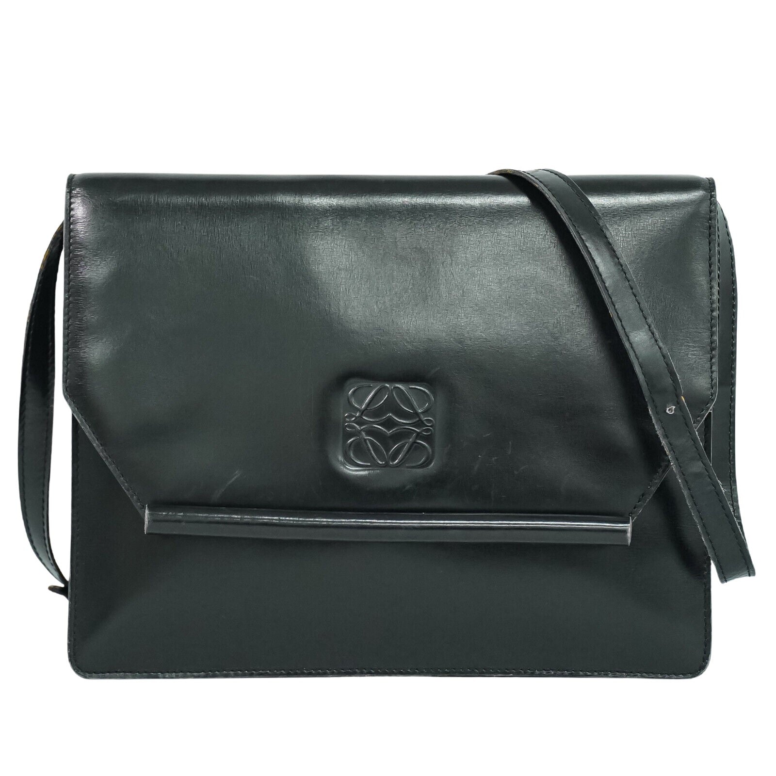 Loewe Black Leather Shoulder Bag (Pre-Owned)