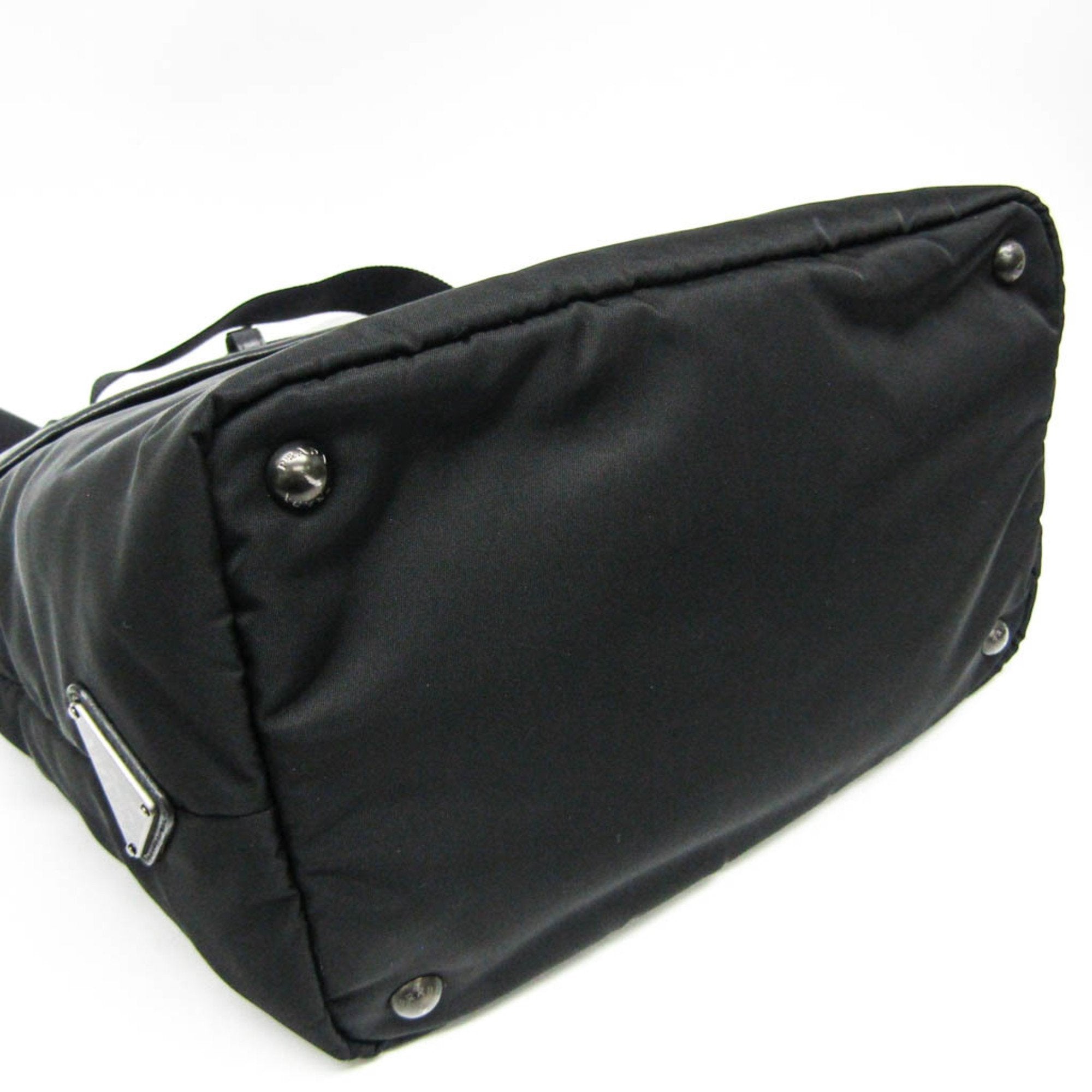 Prada Tessuto Black Canvas Handbag (Pre-Owned)