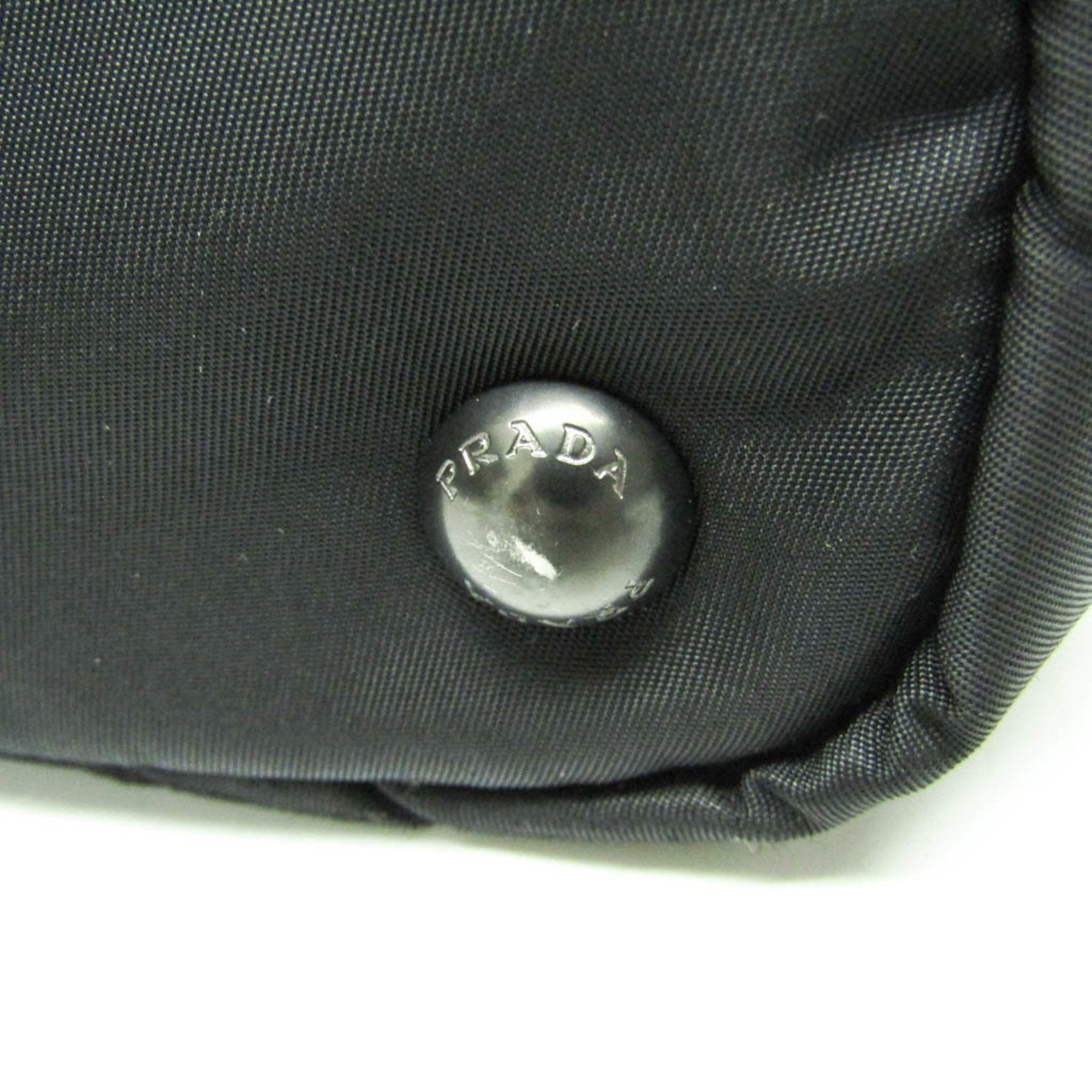 Prada Tessuto Black Canvas Handbag (Pre-Owned)