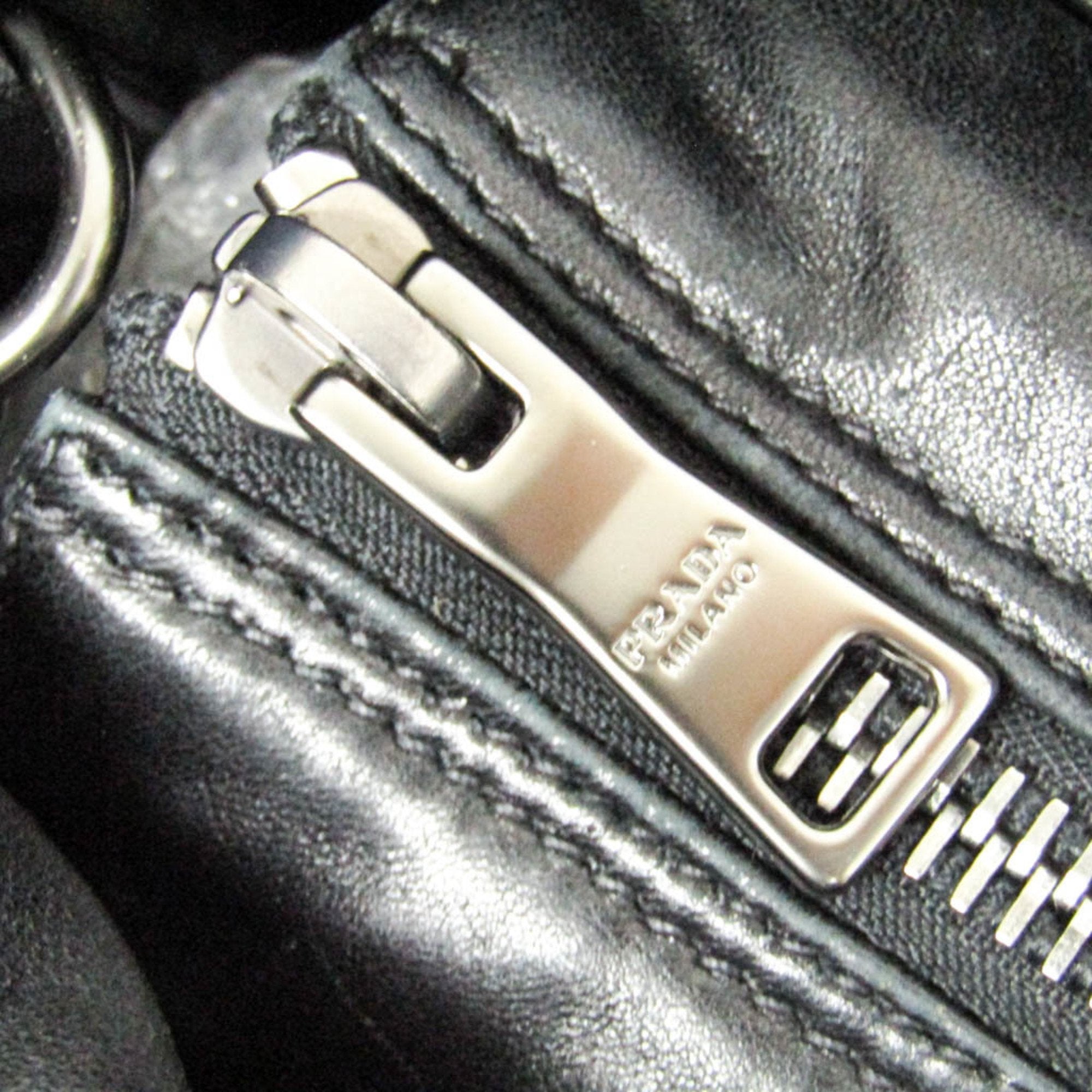 Prada Tessuto Black Canvas Handbag (Pre-Owned)
