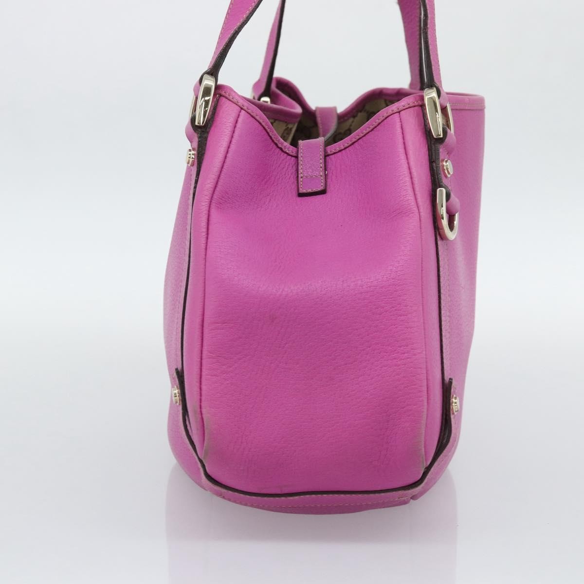 Gucci Abbey Leather Pink Leather Shoulder Bag Bag (Pre-Owned)