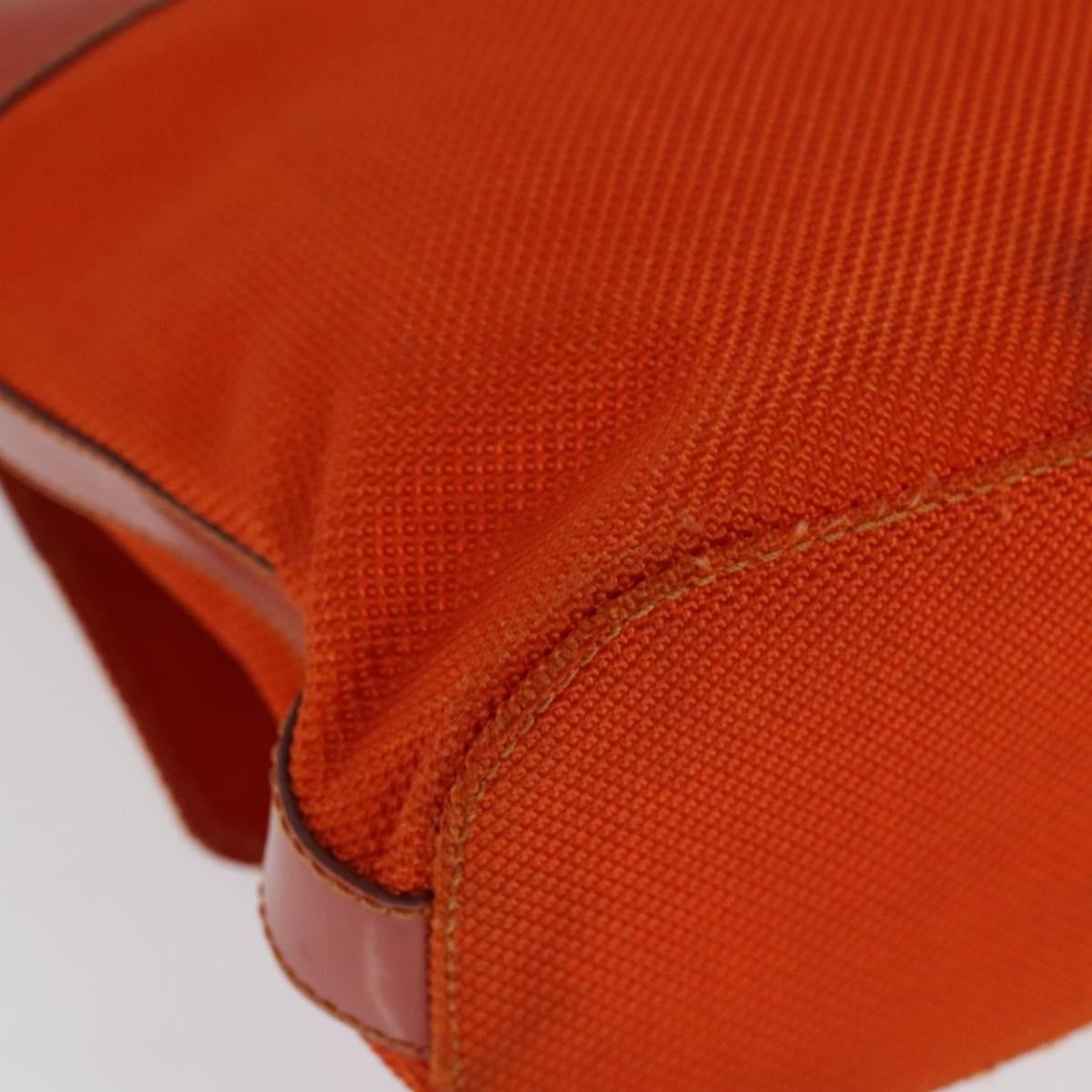 Celine Shoulder Canvas Orange Canvas Shoulder Bag Bag (Pre-Owned)