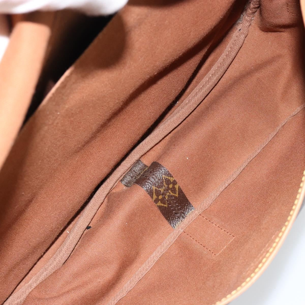 Louis Vuitton Saumur Monogram Canvas Brown Canvas Shoulder Bag Bag (Pre-Owned)