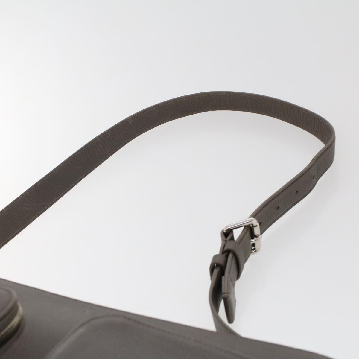Louis Vuitton Naxos Leather Gray Leather Shoulder Bag Bag (Pre-Owned)