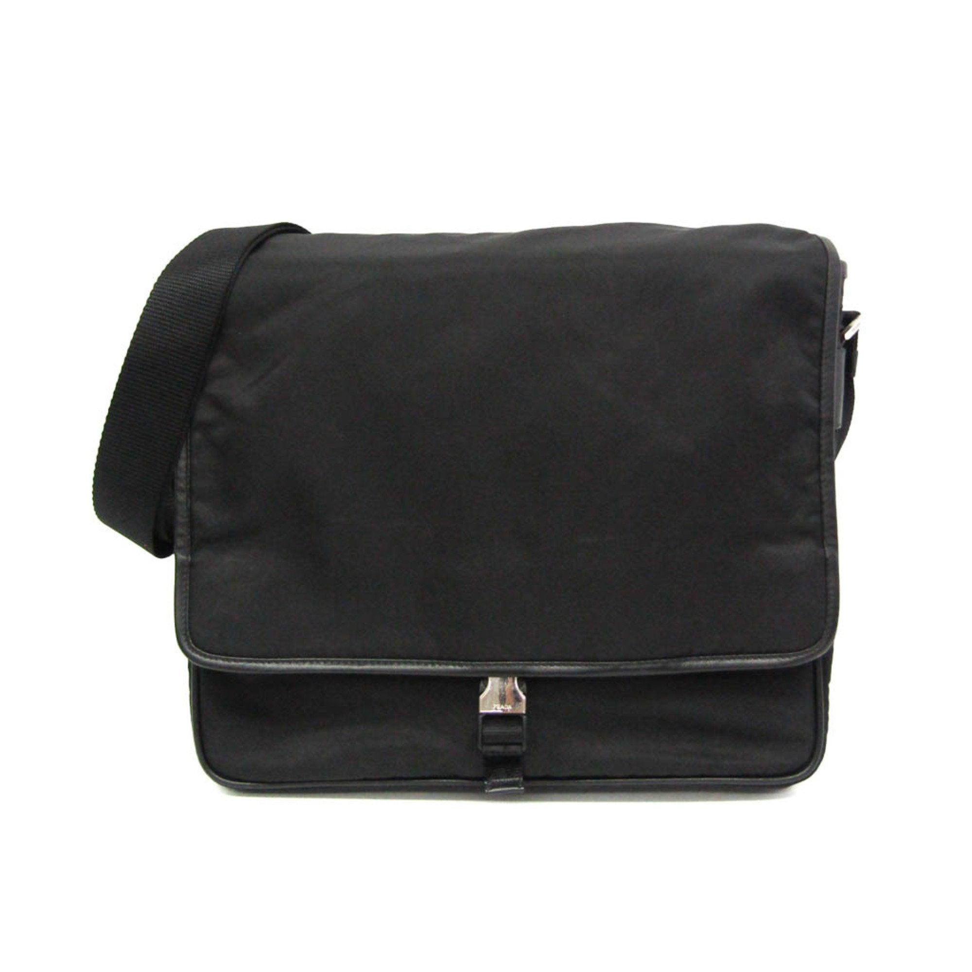 Prada Black Synthetic Shoulder Bag (Pre-Owned)