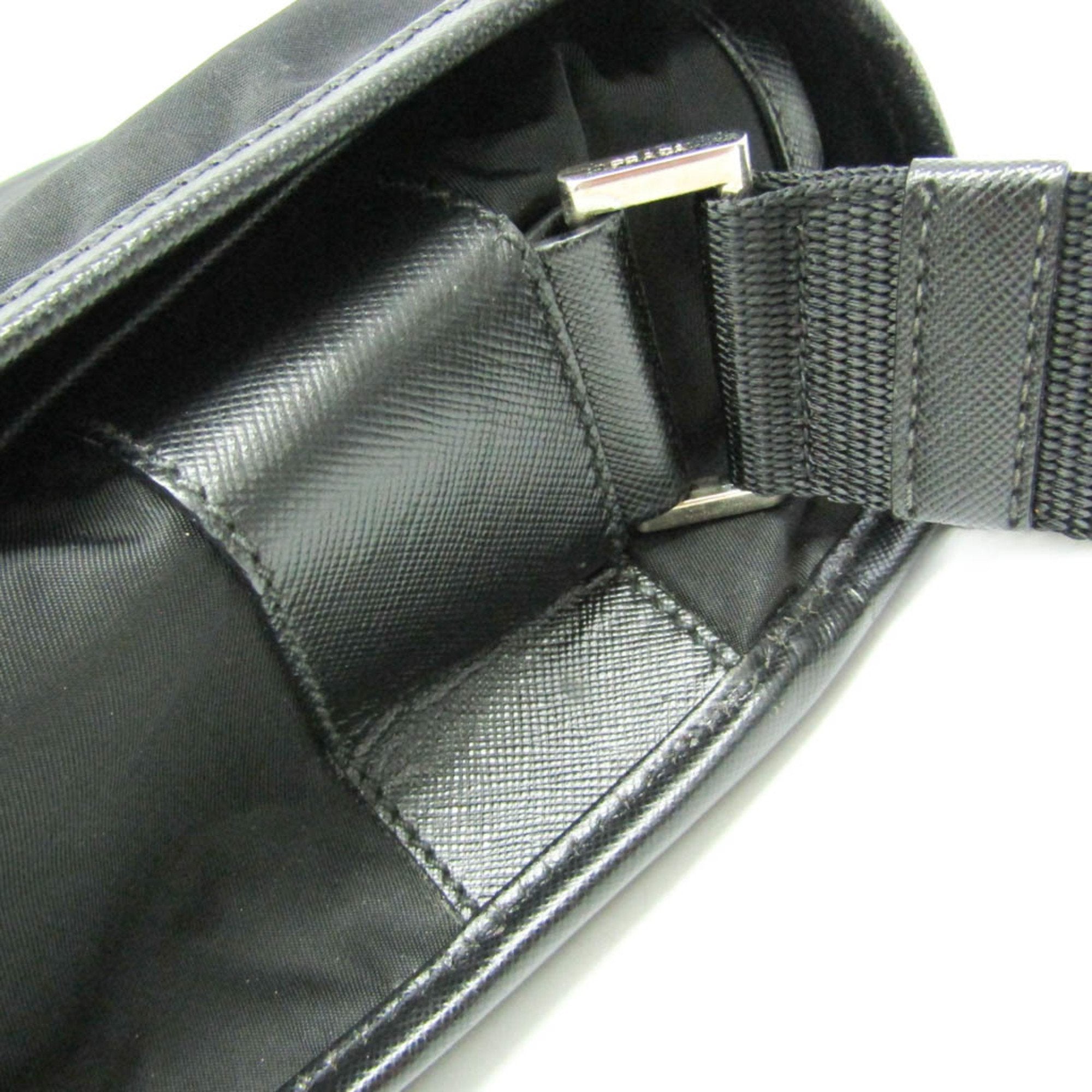 Prada Black Synthetic Shoulder Bag (Pre-Owned)