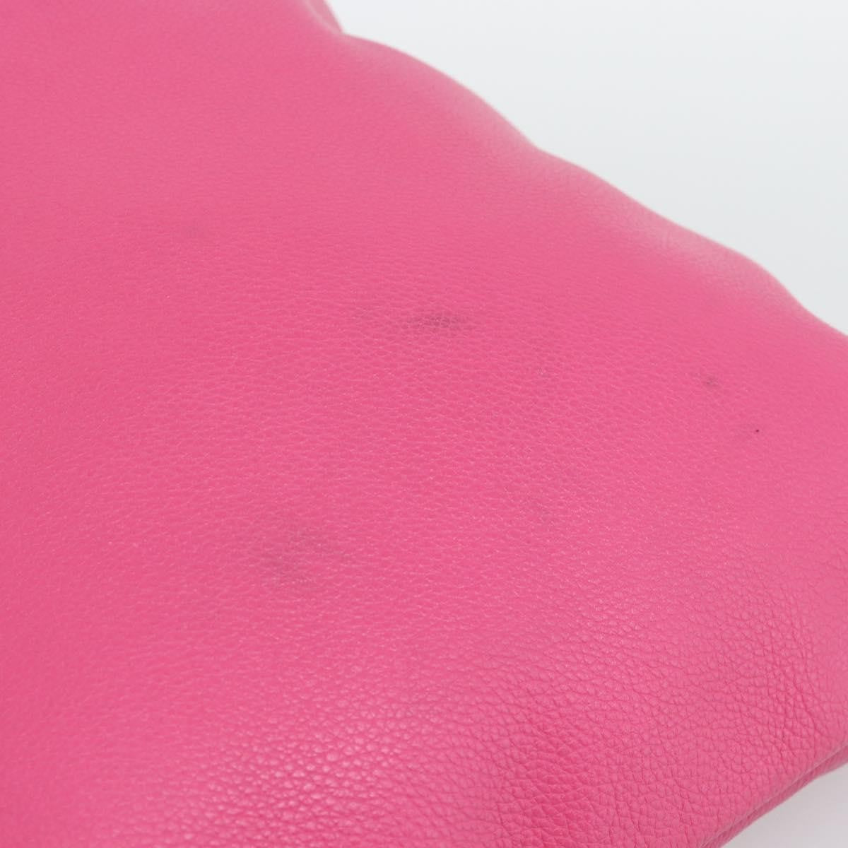 Gucci Logo Drawstring Printed Leather Pink Leather Backpack Bag (Pre-Owned)