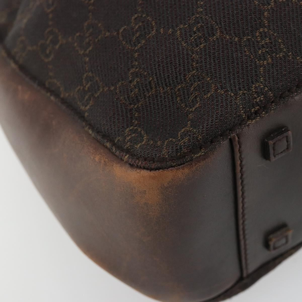 Gucci Vintage Jackie Gg Canvas Brown Canvas Backpack Bag (Pre-Owned)