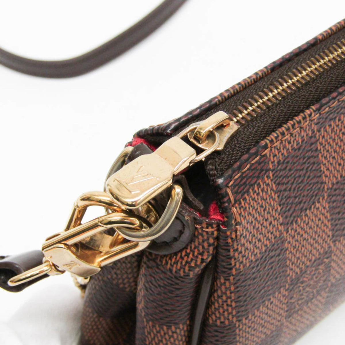 Louis Vuitton Eva Damier Brown Canvas Handbag (Pre-Owned)