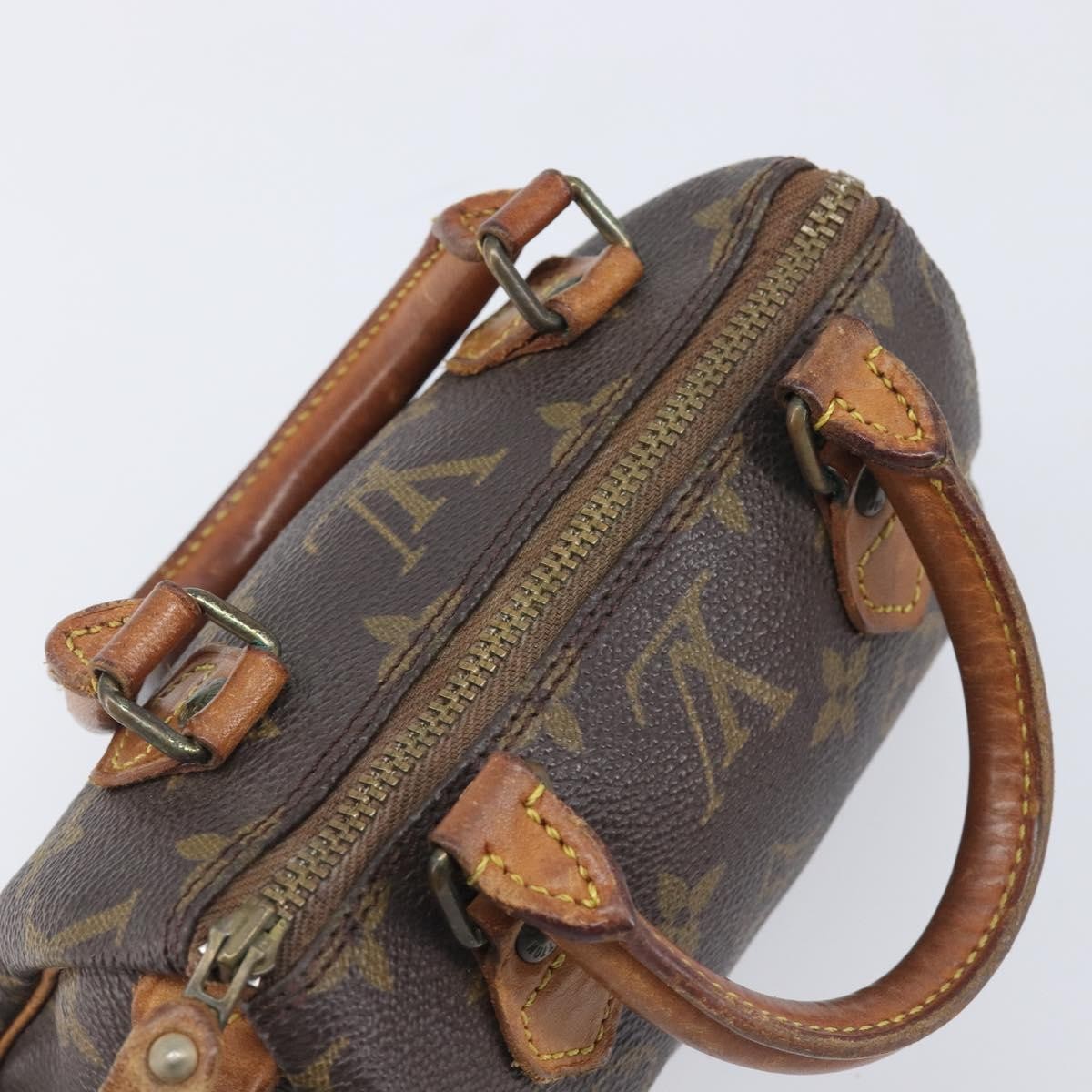 Louis Vuitton Speedy Mini Hl Monogram Canvas Brown Canvas Handbag (Pre-Owned)